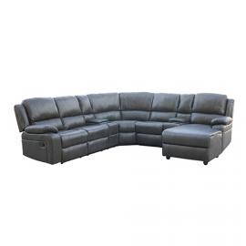 Recliner corner sofa with cup holder