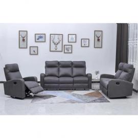 Fabric recliner sofa